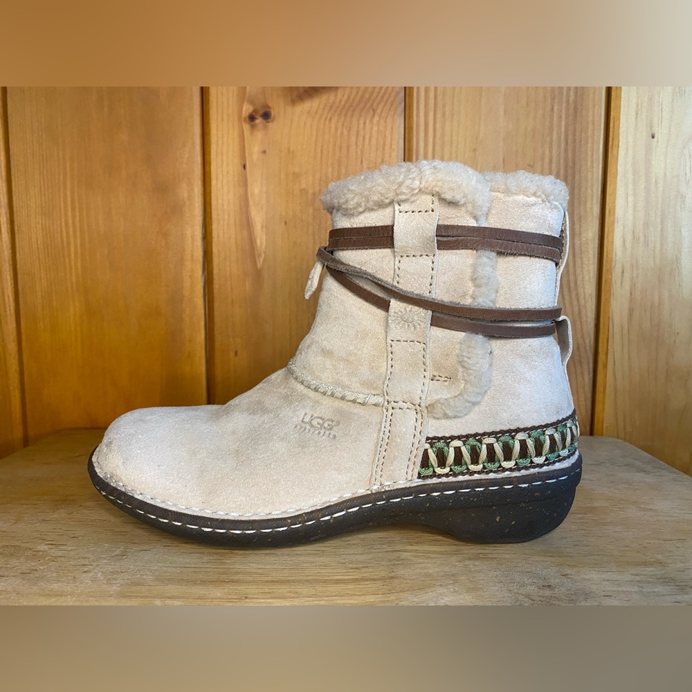 UGG Women's Cream and Brown Boots